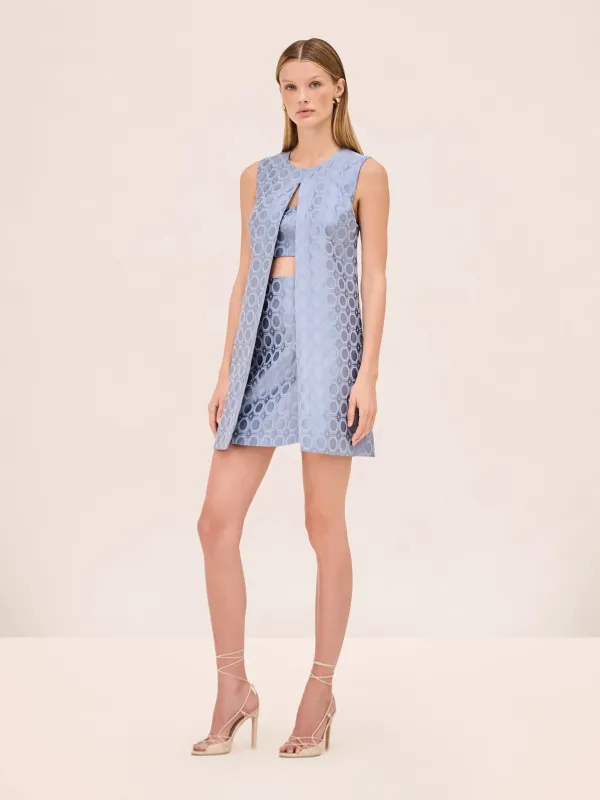 Alexis - Asha Dress - Blue Jacquard sold by Jessie Boutique
