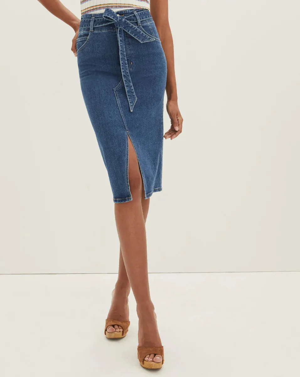 Veronica Beard - Nazia Pencil Skirt - Tide Down sold by Jessie Boutique product image thumbnail 3