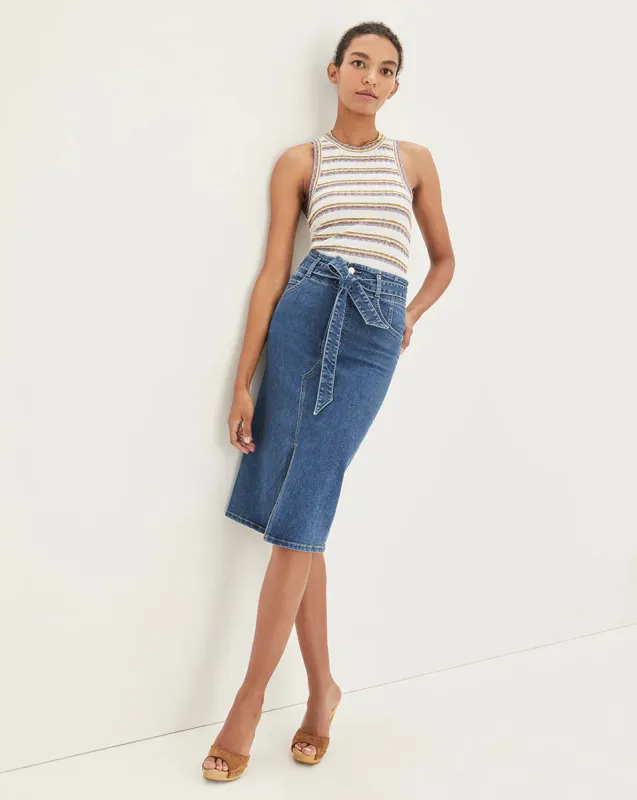 Veronica Beard - Nazia Pencil Skirt - Tide Down sold by Jessie Boutique