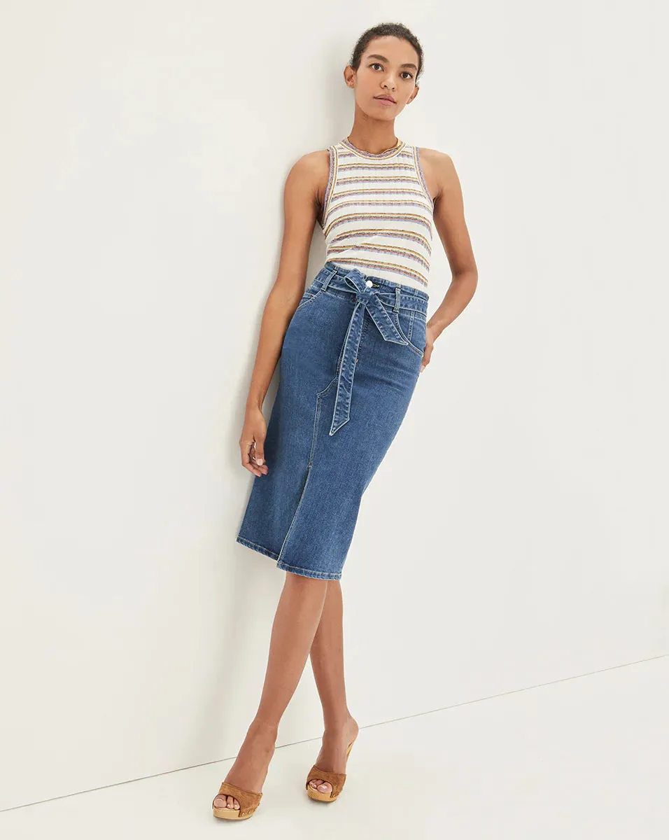 Veronica Beard - Nazia Pencil Skirt - Tide Down sold by Jessie Boutique