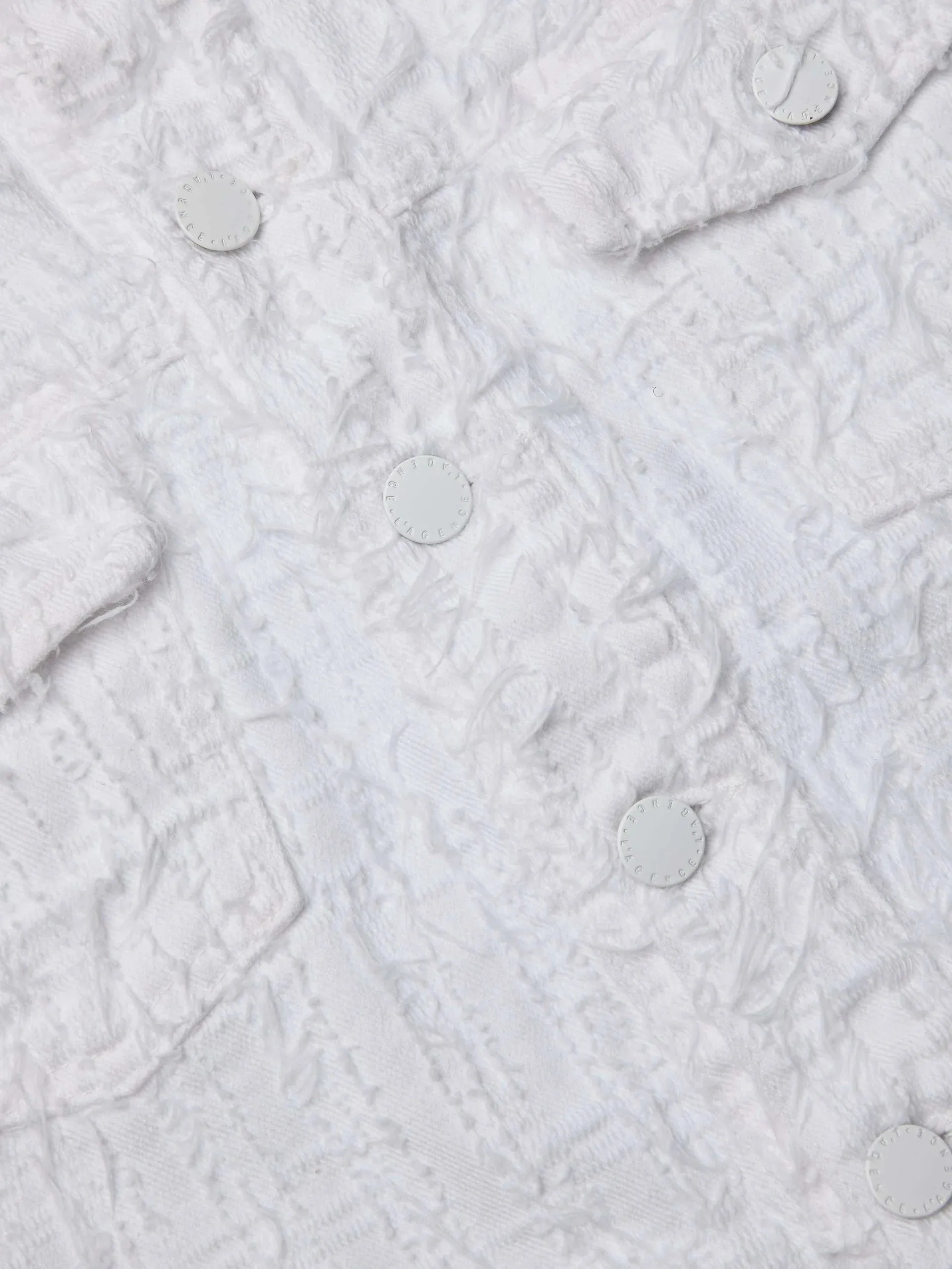 L'agence - Koda Textured Cropped Denim Jacket - Textile Blanc sold by Jessie Boutique product image thumbnail 3