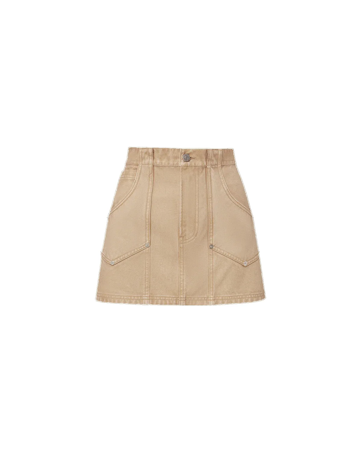 Veronica Beard - Stelene Denim Mini Skirt - Stone Khaki sold by Jessie Boutique product image thumbnail 4
