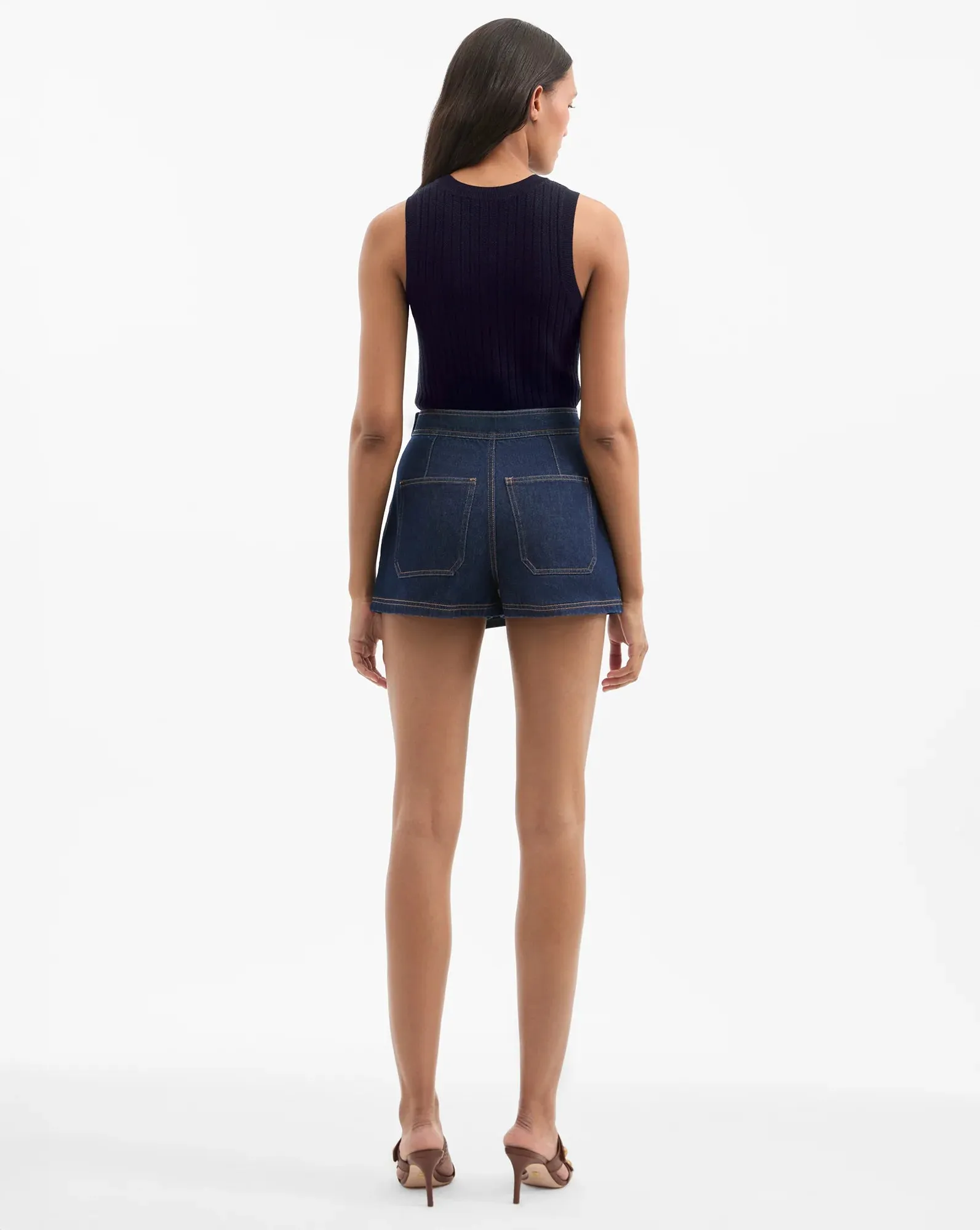 Veronica Beard - Winslet Denim Skort - Indigo Rinse sold by Jessie Boutique product image thumbnail 4