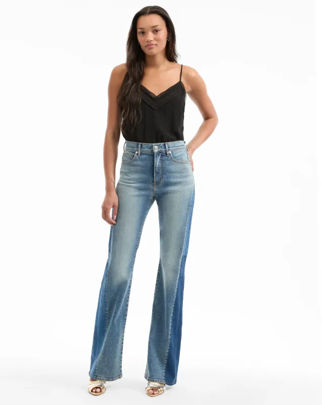 Veronica Beard - Beverly Skinny-Flare Jean - Ripple Dust sold by Jessie Boutique