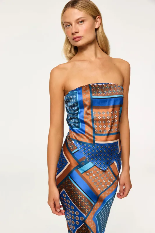 Misa - Mae Top - Tile Patchwork sold by Jessie Boutique