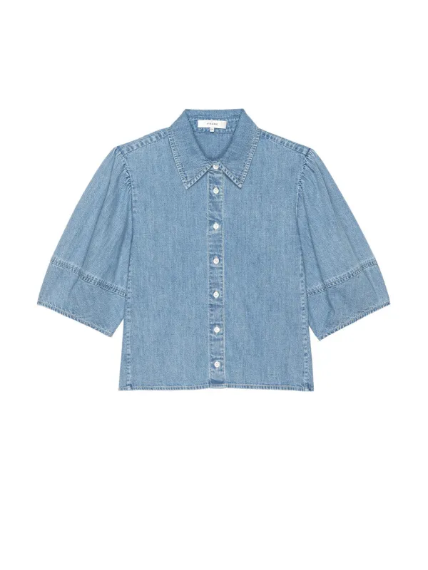 Frame - The Lantern Blouse - Aphorodite sold by Jessie Boutique