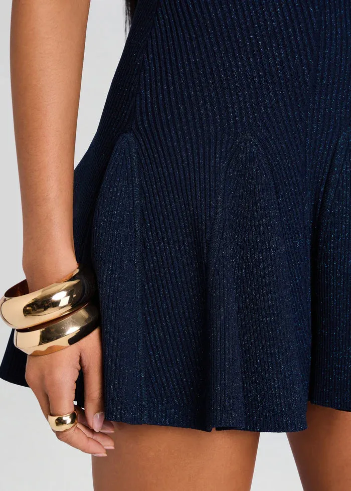 Retrofete - Erica Knit Dress - Metallic Navy sold by Jessie Boutique product image thumbnail 2