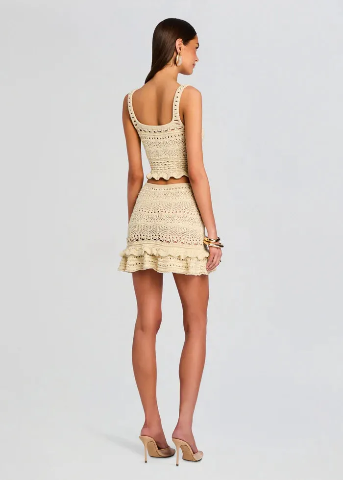 Retrofete - Damira Crochet Top - Ivory/Gold sold by Jessie Boutique product image thumbnail 3