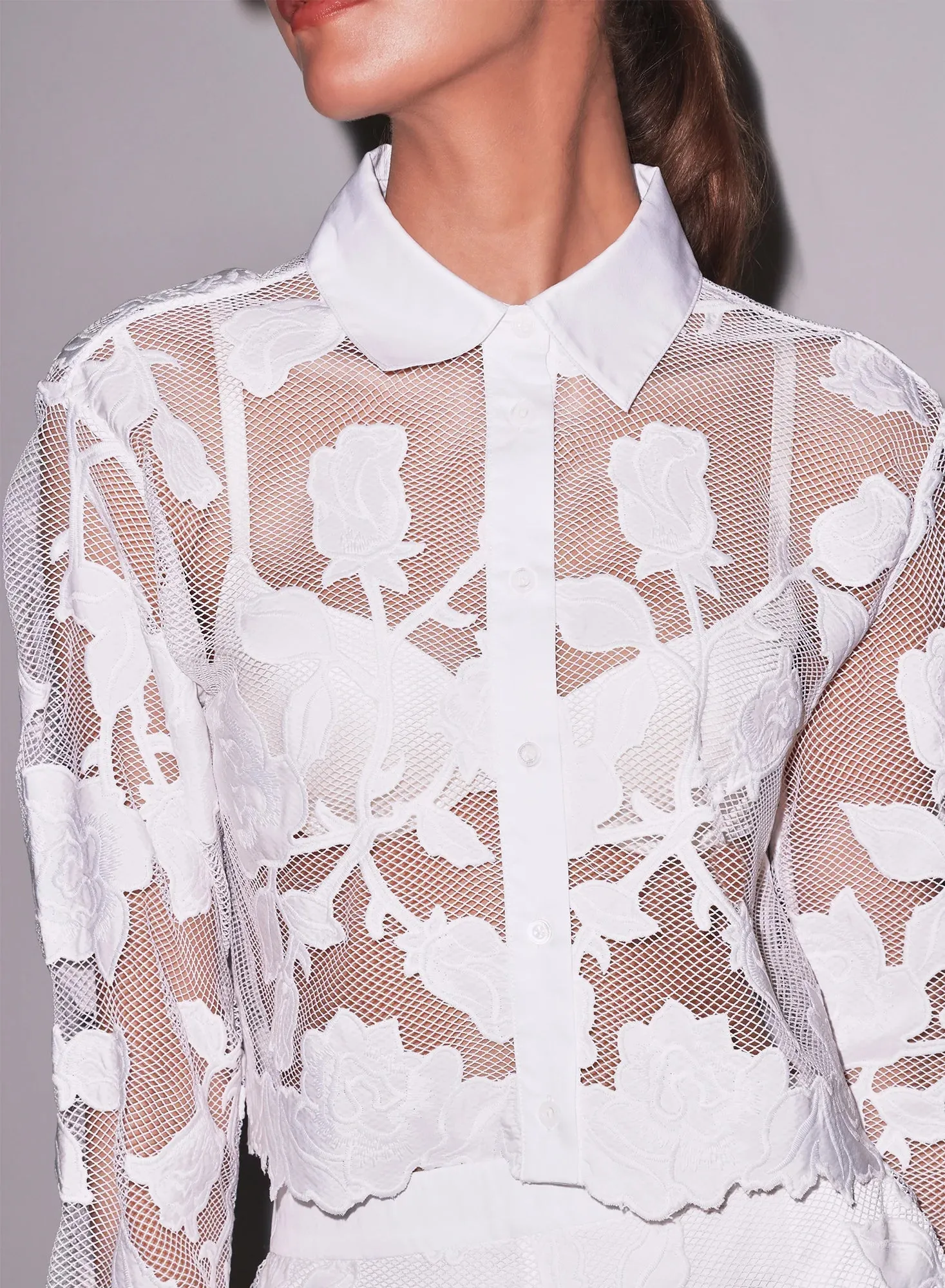 Fleur Du Mal - Collette Shirt - Ivory sold by Jessie Boutique product image thumbnail 2