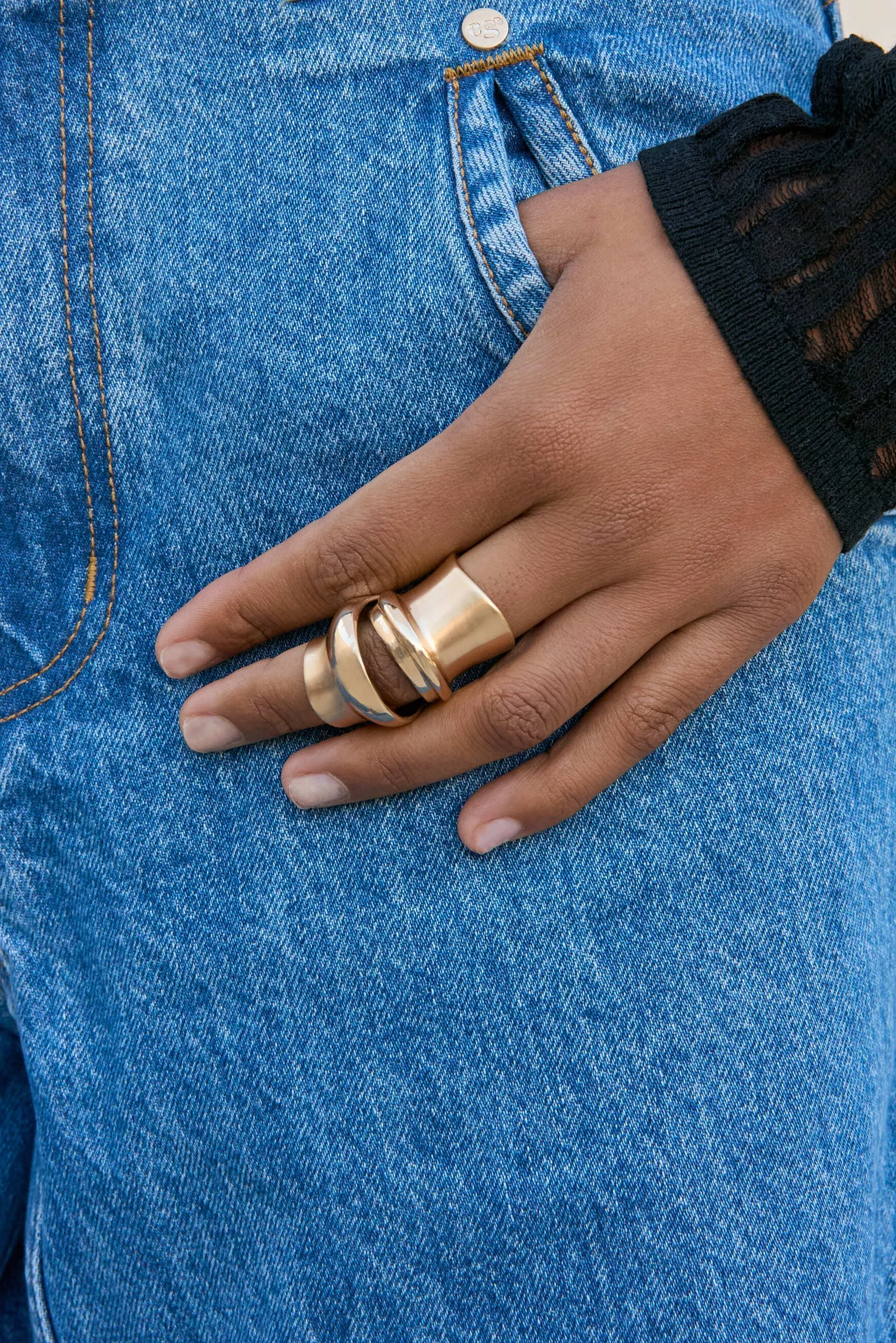 Cult Gaia - Bambu Ring - Brass sold by Jessie Boutique product image thumbnail 2