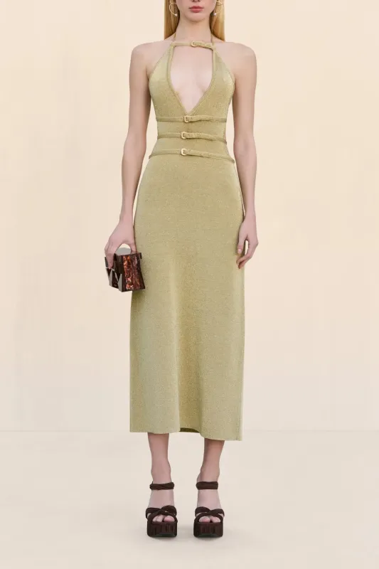 Cult Gaia - Evaleigh Dress - Gold sold by Jessie Boutique