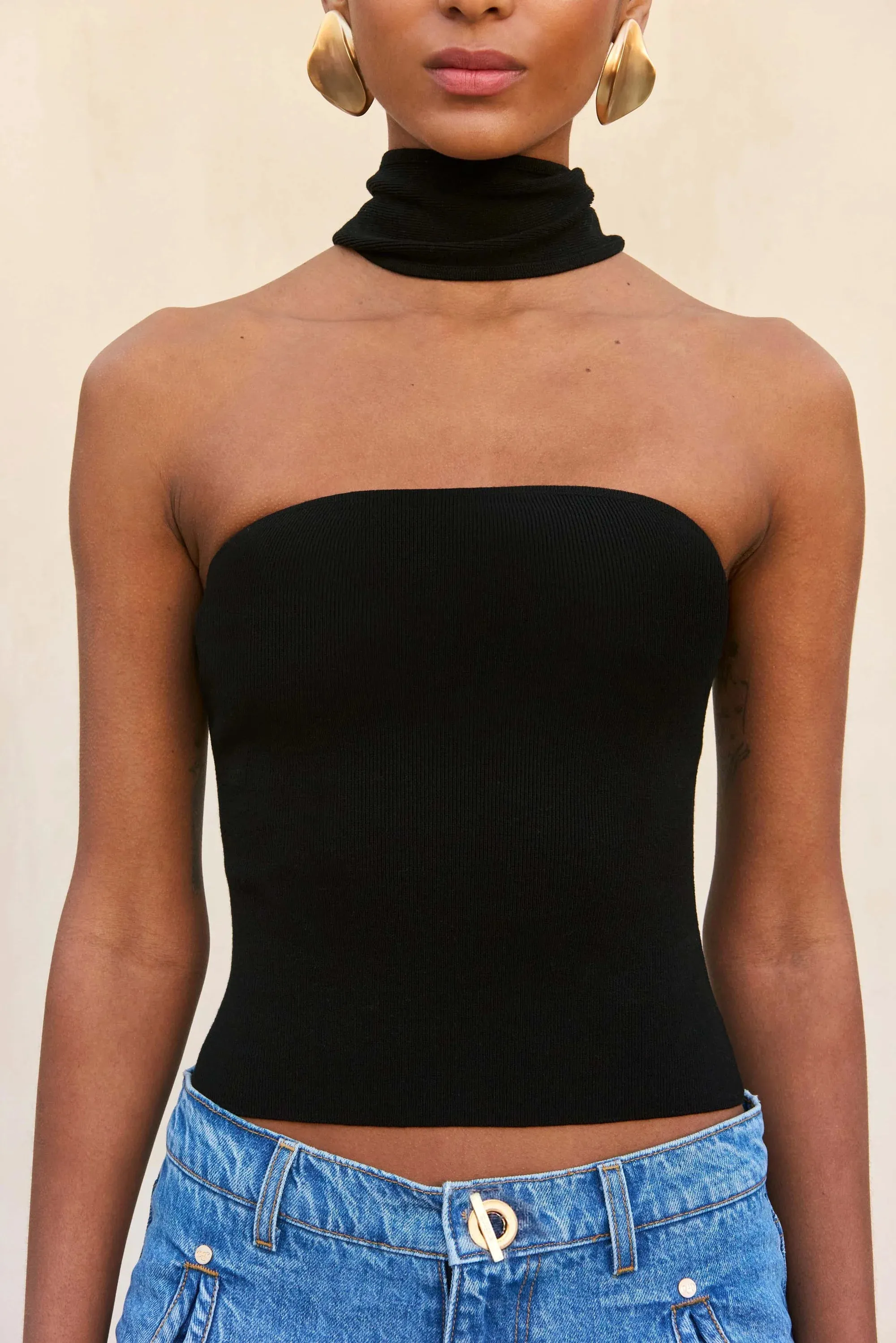 Cult Gaia - Wali Knit Top - Black sold by Jessie Boutique