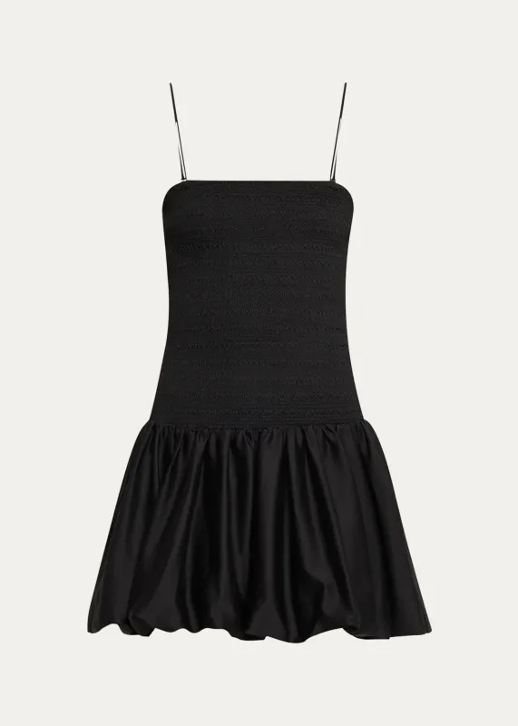 Alice + Olivia - Arden Drop Waist Mini Dress - Black sold by Jessie Boutique
