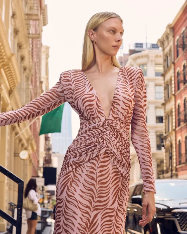 Patbo - Botanic Retro Tulle Maxi Dress - Light Pink sold by Jessie Boutique