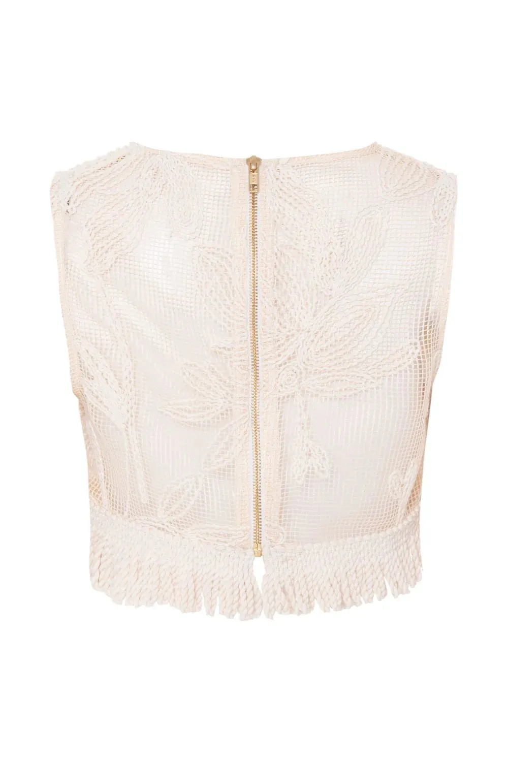 Patbo - Joy Lace Fringe Top - Off White sold by Jessie Boutique product image thumbnail 3