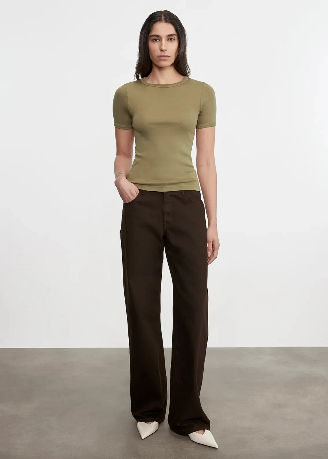 Enza Costa - Supima Cotton New Classic S/S Tee - Multiple Colors sold by Jessie Boutique product image thumbnail 3