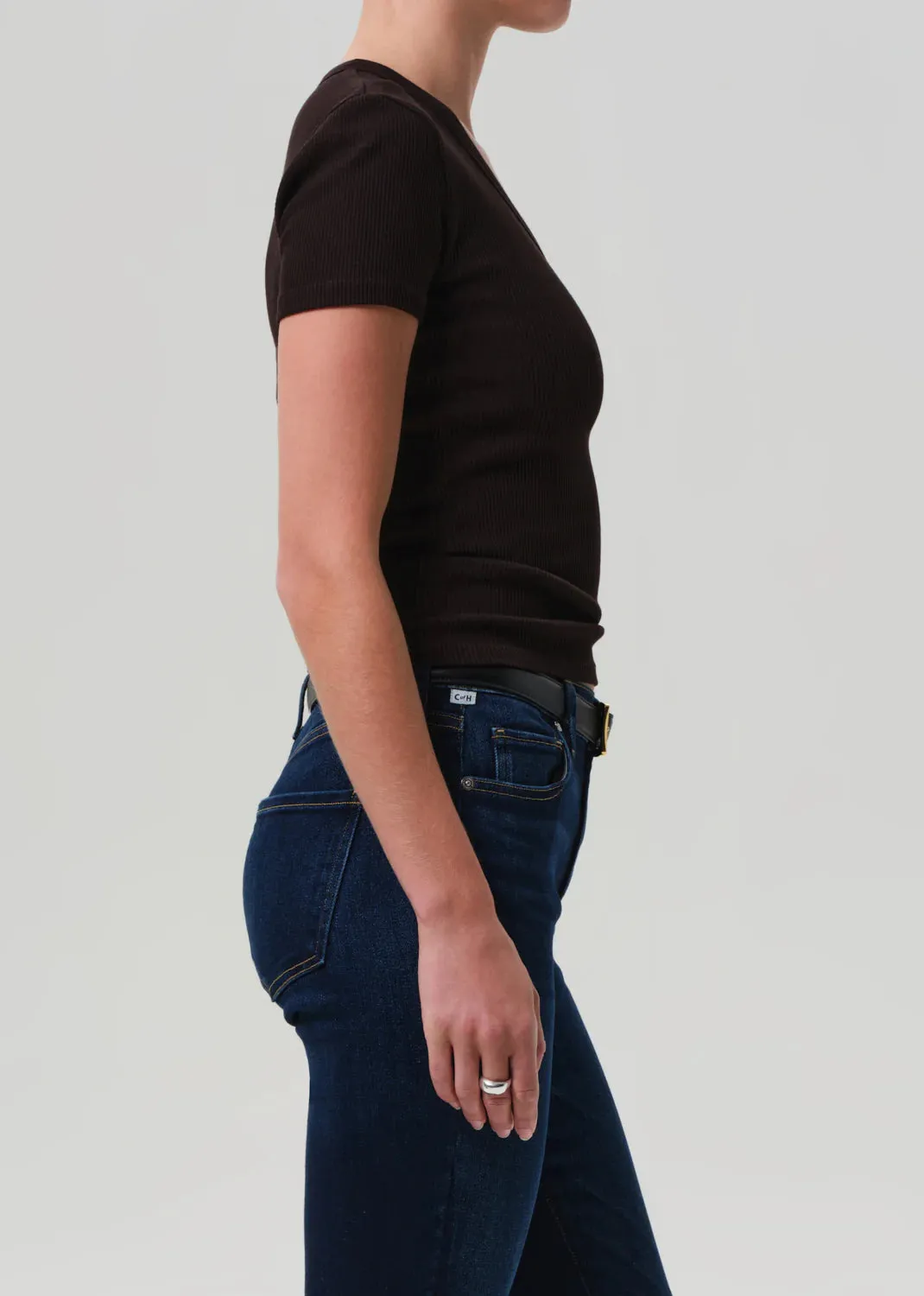 Citizens of Humanity - Maude U Neck Tee - Chocolate sold by Jessie Boutique product image thumbnail 3