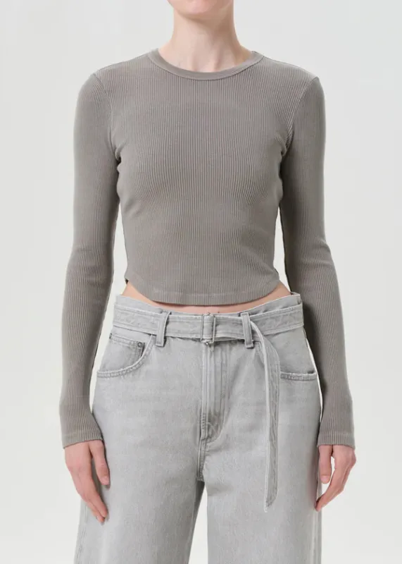 Agolde - Neema Tee - Drab sold by Jessie Boutique