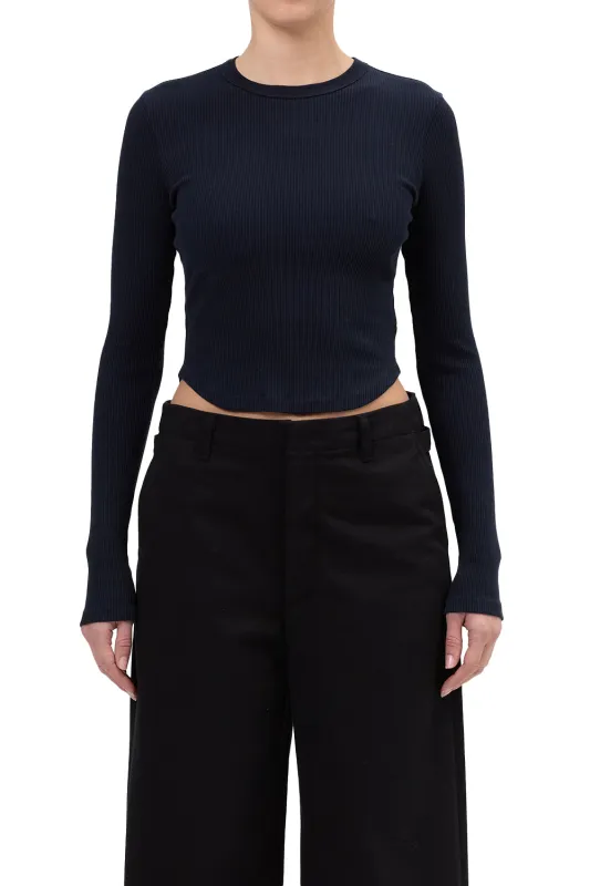 Agolde - Neema Tee - Mirage (Dark Navy) sold by Jessie Boutique