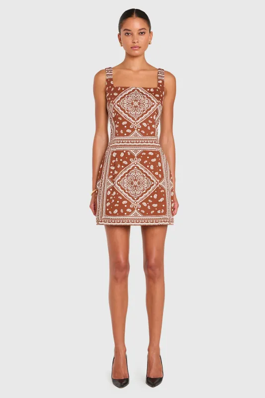 Amanda Uprichard - Augustine Dress - Montana Print sold by Jessie Boutique