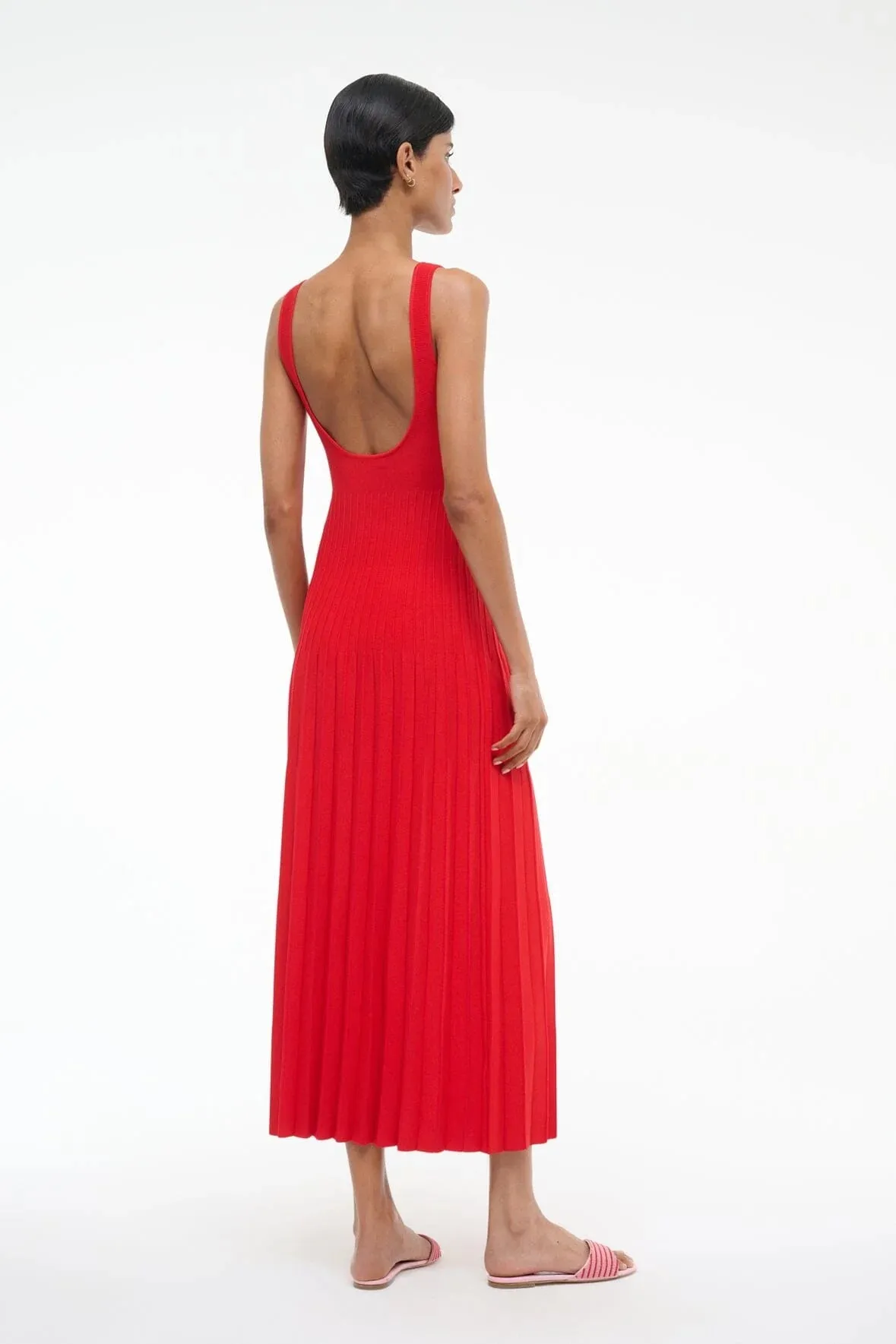 Staud - Ellison Dress - Red Rose sold by Jessie Boutique product image thumbnail 2