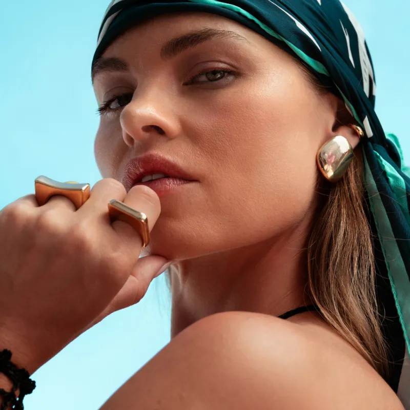 Denise Pacini - Charlotte Gold Earrings sold by Jessie Boutique