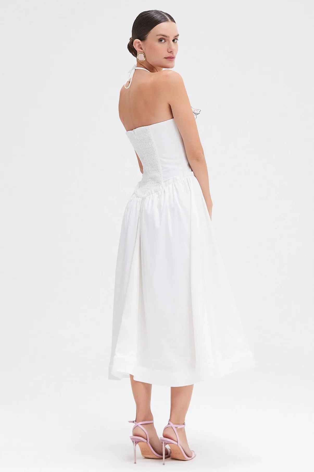 Patbo - Bruma Midi Dress - Off White sold by Jessie Boutique product image thumbnail 3