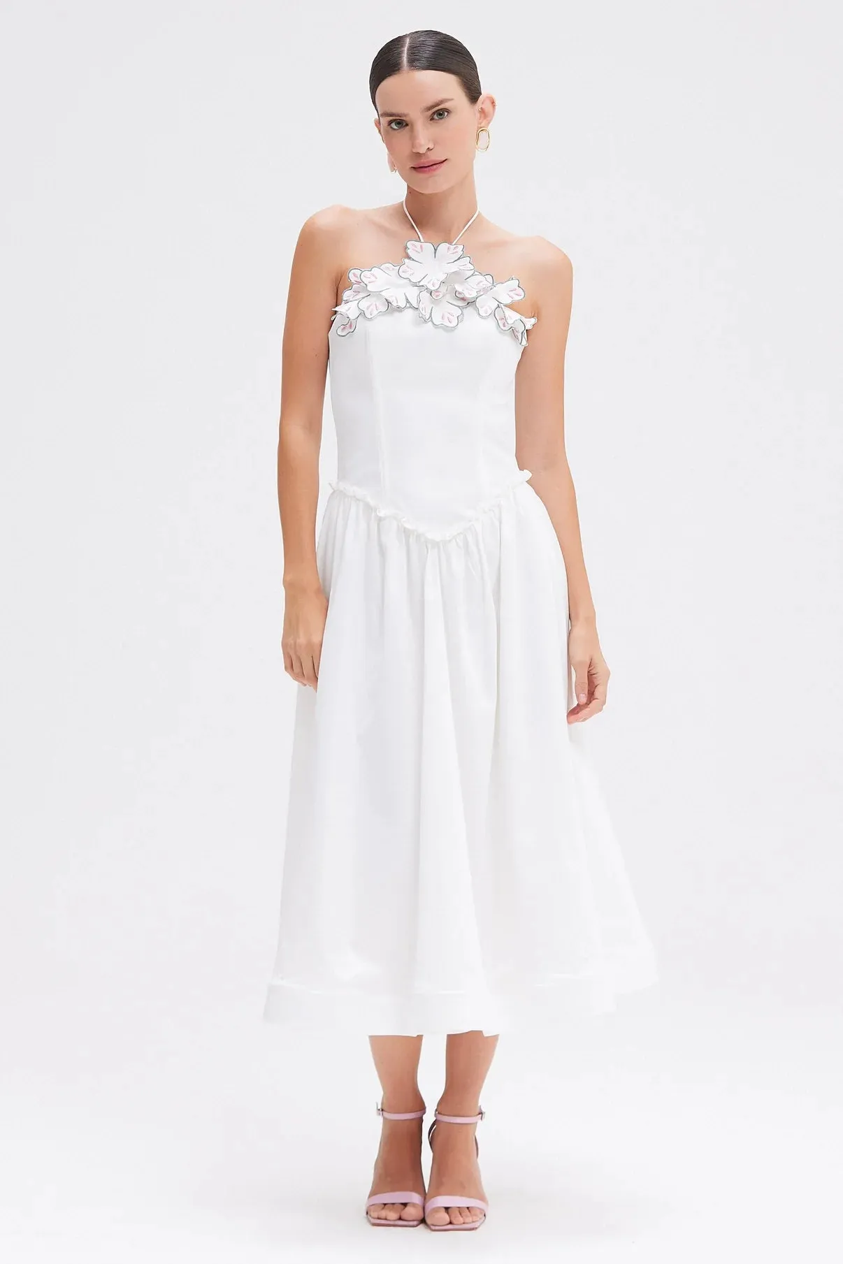 Patbo - Bruma Midi Dress - Off White sold by Jessie Boutique
