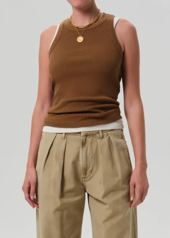 Citizens of Humanity - Isabel Rib Tank - Manuka sold by Jessie Boutique
