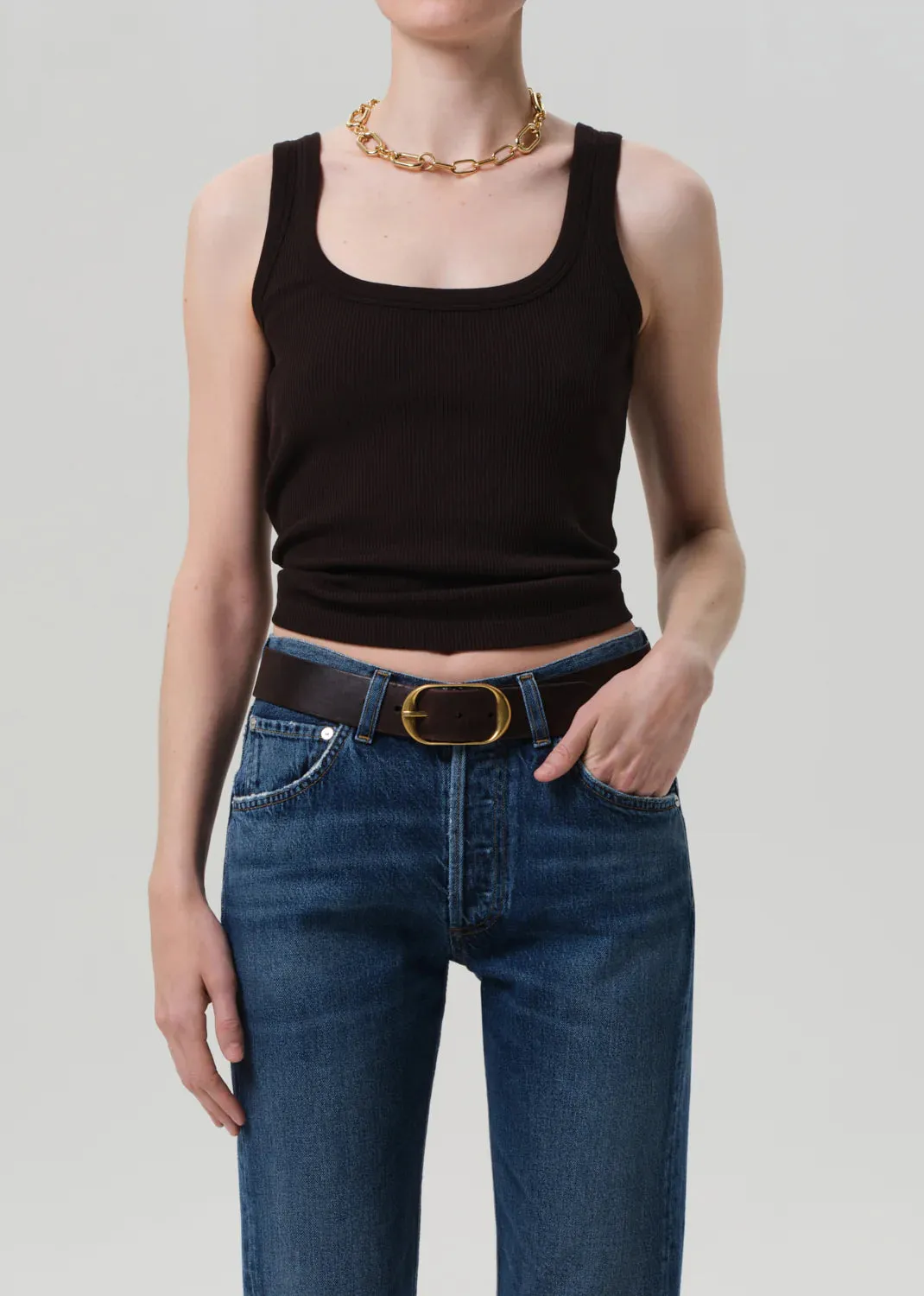 Citizens of Humanity - Faye Tank - Chocolate sold by Jessie Boutique