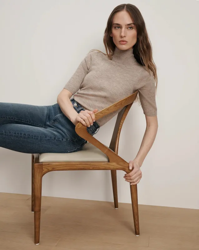 Veronica Beard - Alastair Merino Wool Pullover - Oatmeal Melange sold by Jessie Boutique