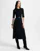 Veronica Beard - Elthea Belted Midi Dress - Black sold by Jessie Boutique