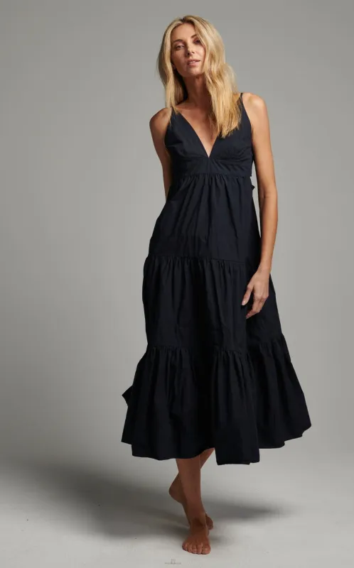 Sundays - Felton Dress - Navy sold by Jessie Boutique