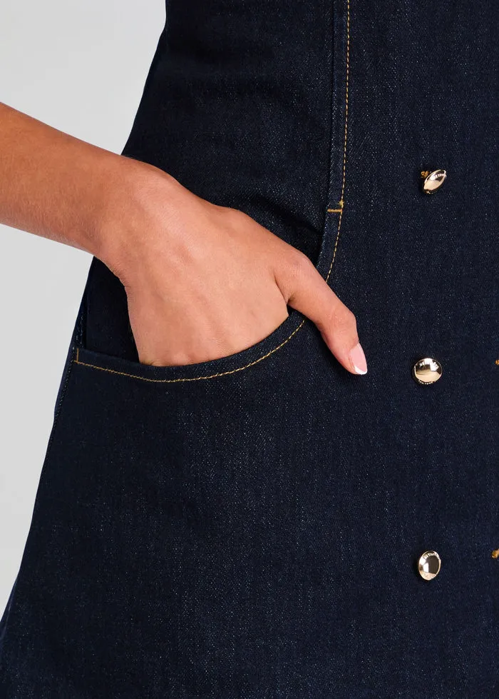 Retrofete - Hanna Denim Dress - Indigo Rinse sold by Jessie Boutique product image thumbnail 4