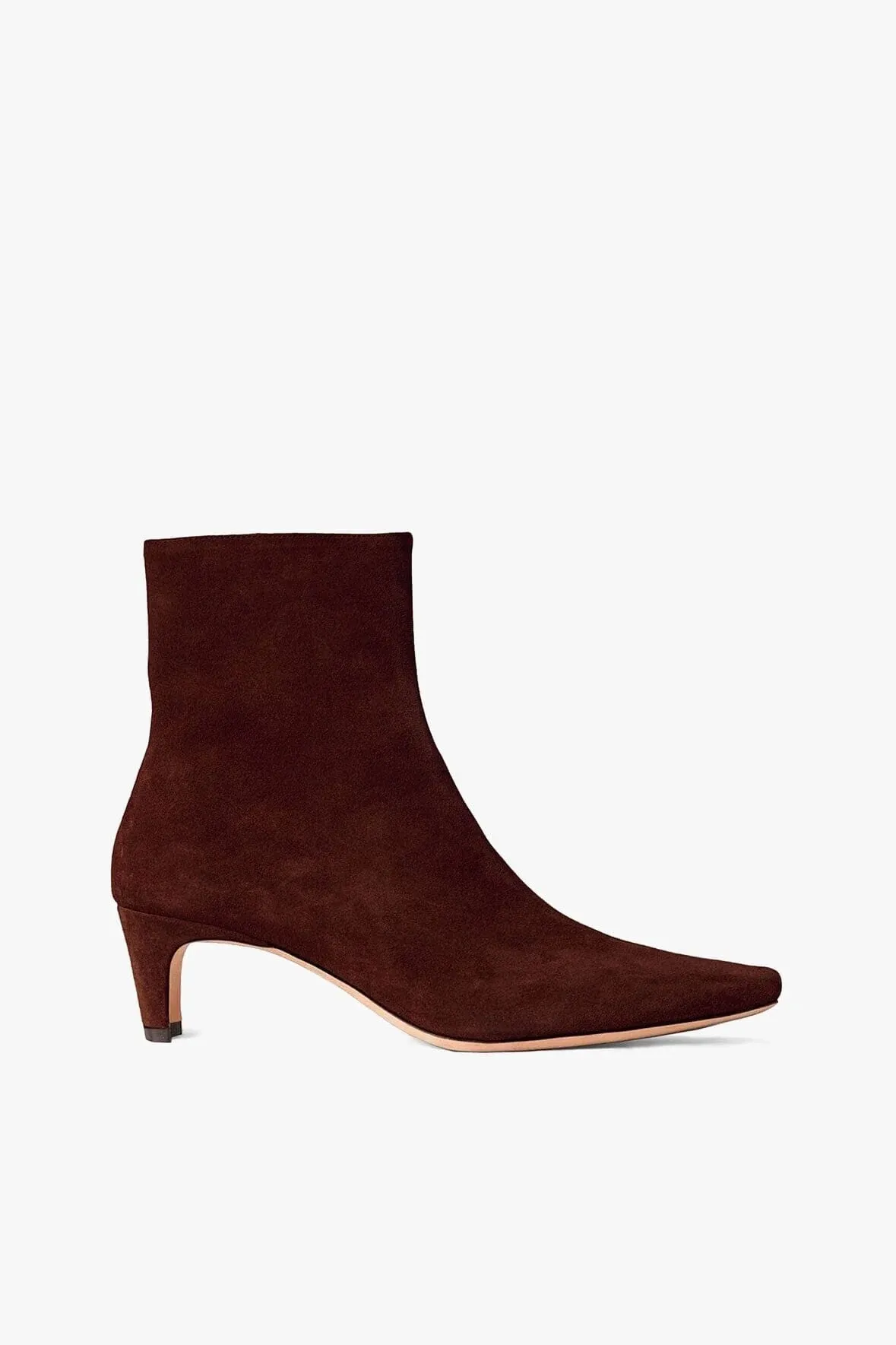 Staud - Wally Anklet Boot - Mahogany Suede sold by Jessie Boutique