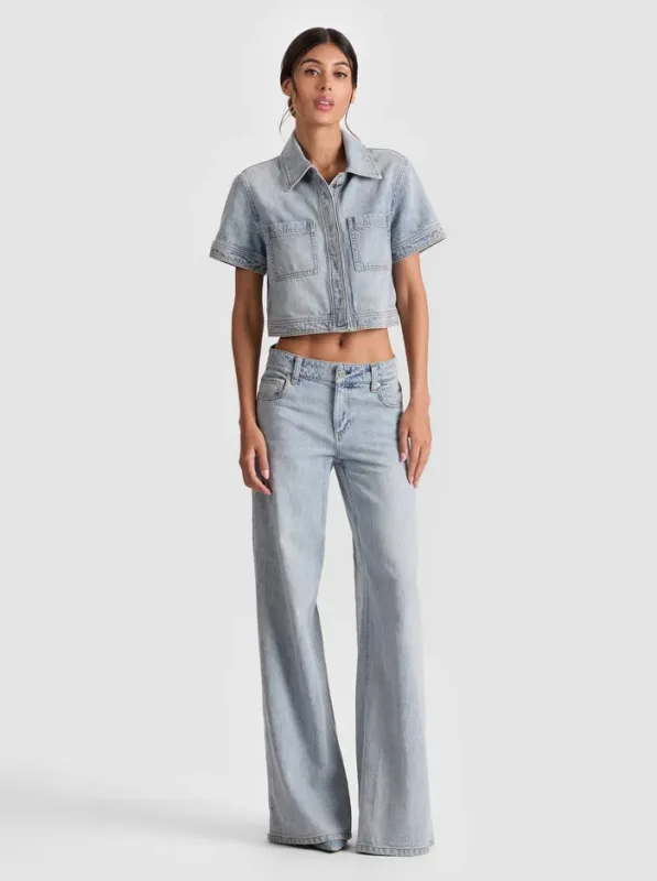 Alice + Olivia - Amazing Denim Jean - Rockstar Blue sold by Jessie Boutique