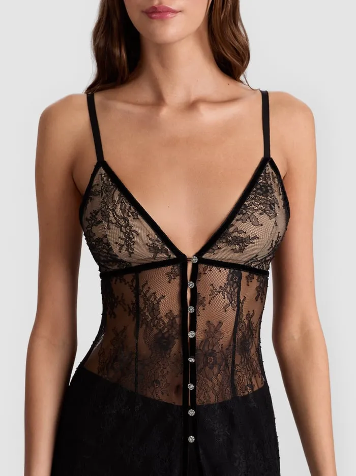 Alice + Olivia - Melodie Lace Maxi Top - Black sold by Jessie Boutique product image thumbnail 2