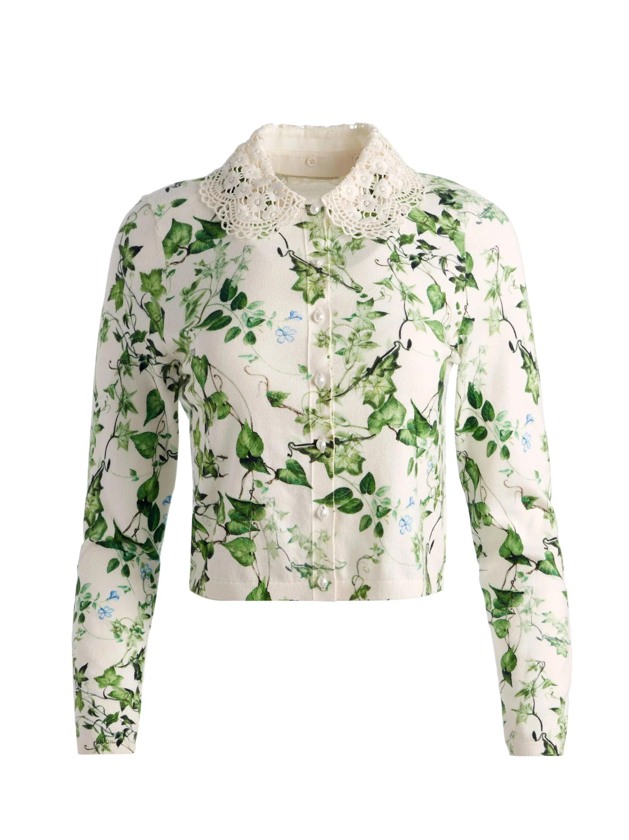 Alice + Olivia - Carson Collared Cardigan - Vineyard sold by Jessie Boutique product image thumbnail 5