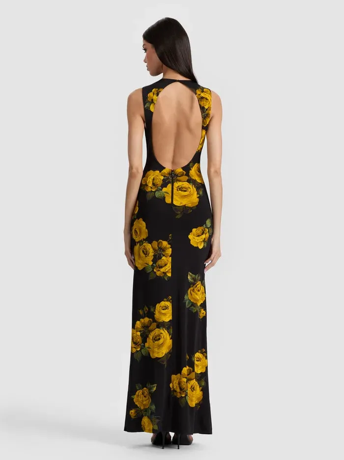 Alice + Olivia - Delora Open Back Maxi Dress - Rosehips sold by Jessie Boutique product image thumbnail 3
