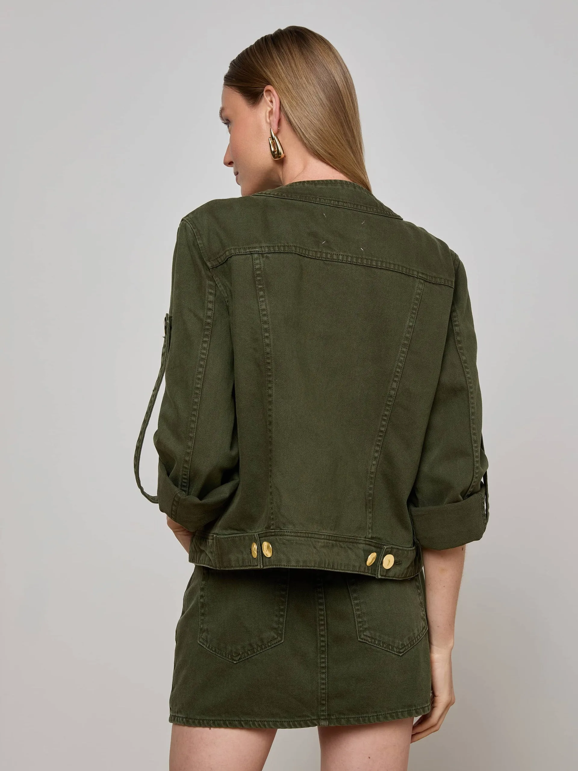 L'agence - Anouk Jean Jacket - Picholine sold by Jessie Boutique product image thumbnail 3