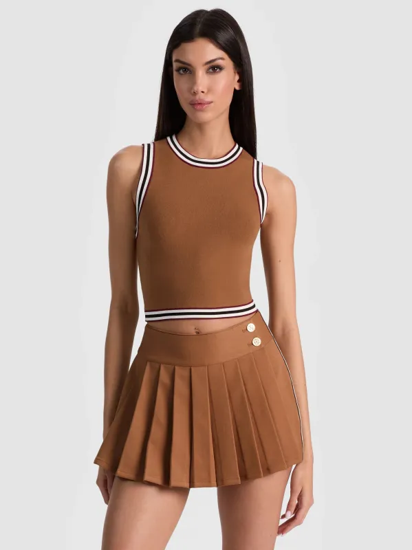 Alice + Olivia - Amity Tank - Tan Multi sold by Jessie Boutique
