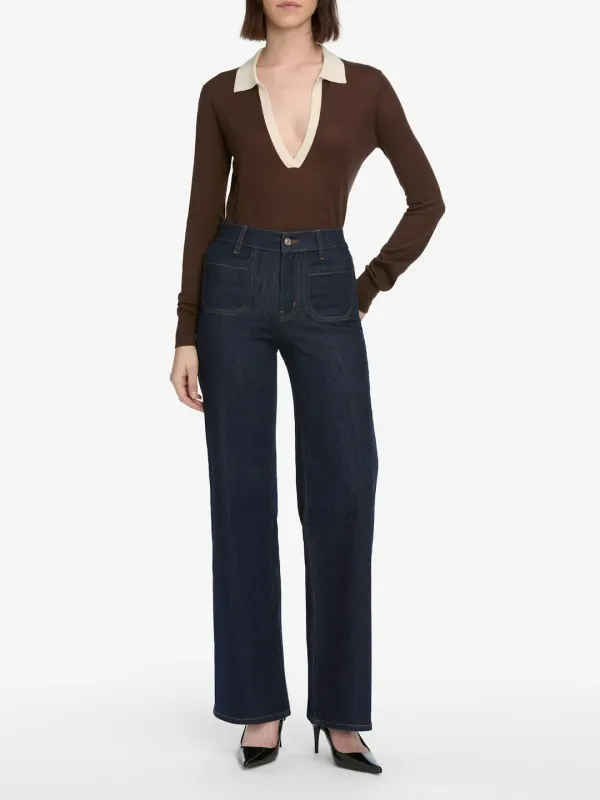Frame - Le Slim Palazzo Modernist Pocket - Rinse sold by Jessie Boutique