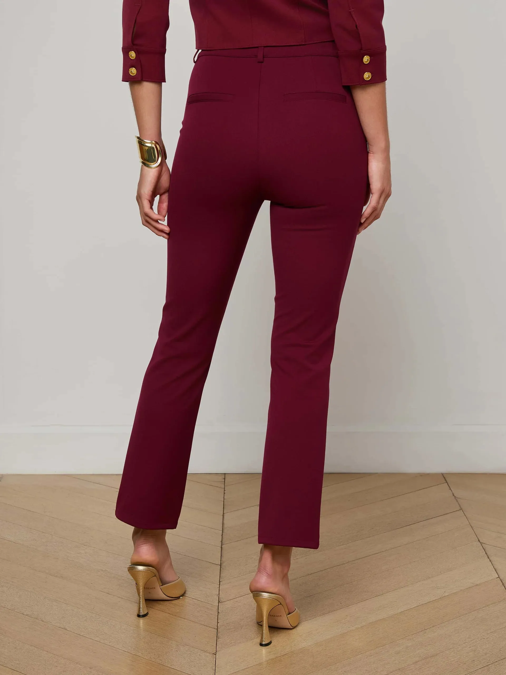 L'agence - Ketra Bootcut Trouser - Black Cherry sold by Jessie Boutique product image thumbnail 3