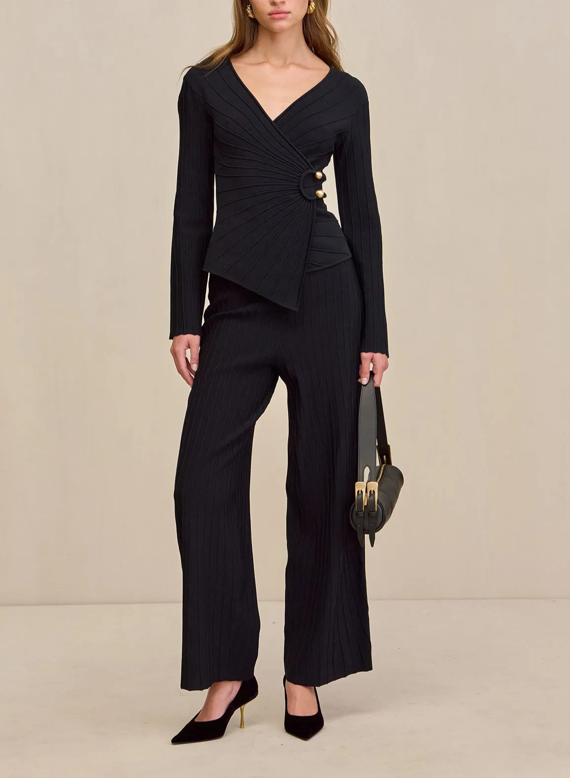 Cult Gaia - Collette Top - Black sold by Jessie Boutique