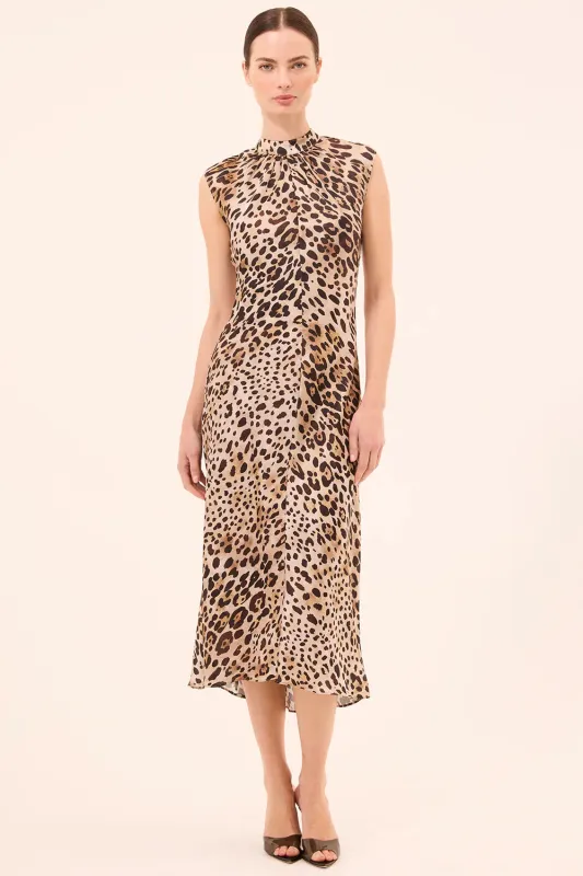 Misa - Giselle Dress - Leopard Print sold by Jessie Boutique