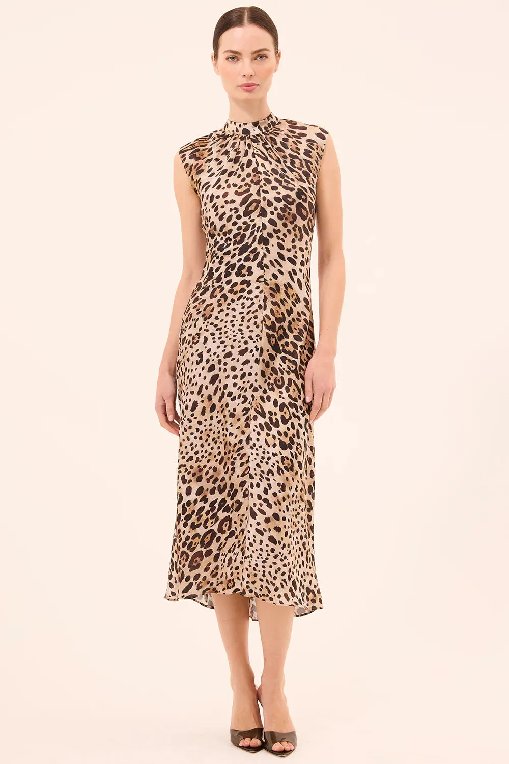 Misa - Giselle Dress - Leopard Print sold by Jessie Boutique