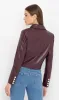 Generation Love - Lola Vegan Leather Jacket - Cabernet sold by Jessie Boutique