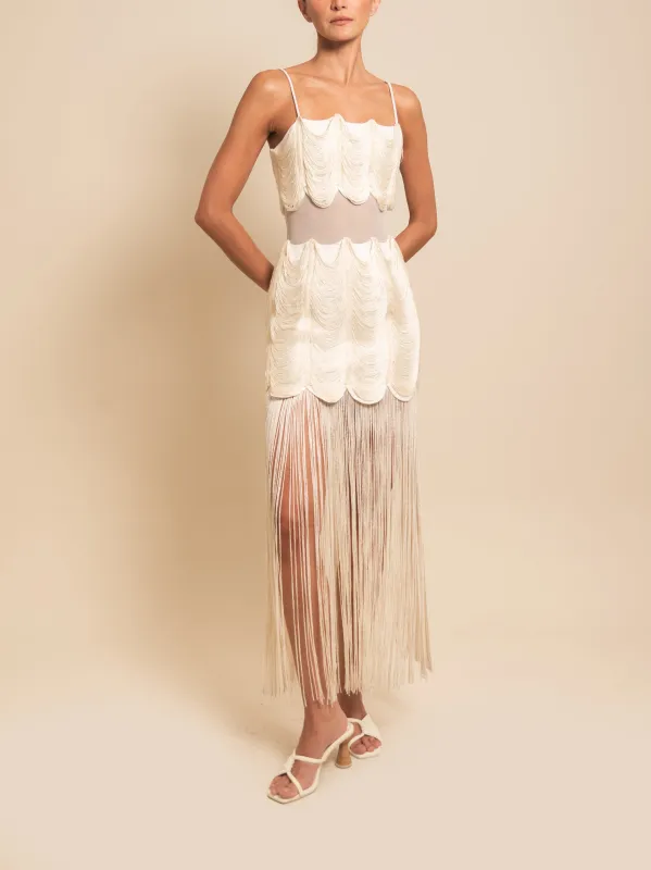 Azulu - Blake Dress - Ivory sold by Jessie Boutique