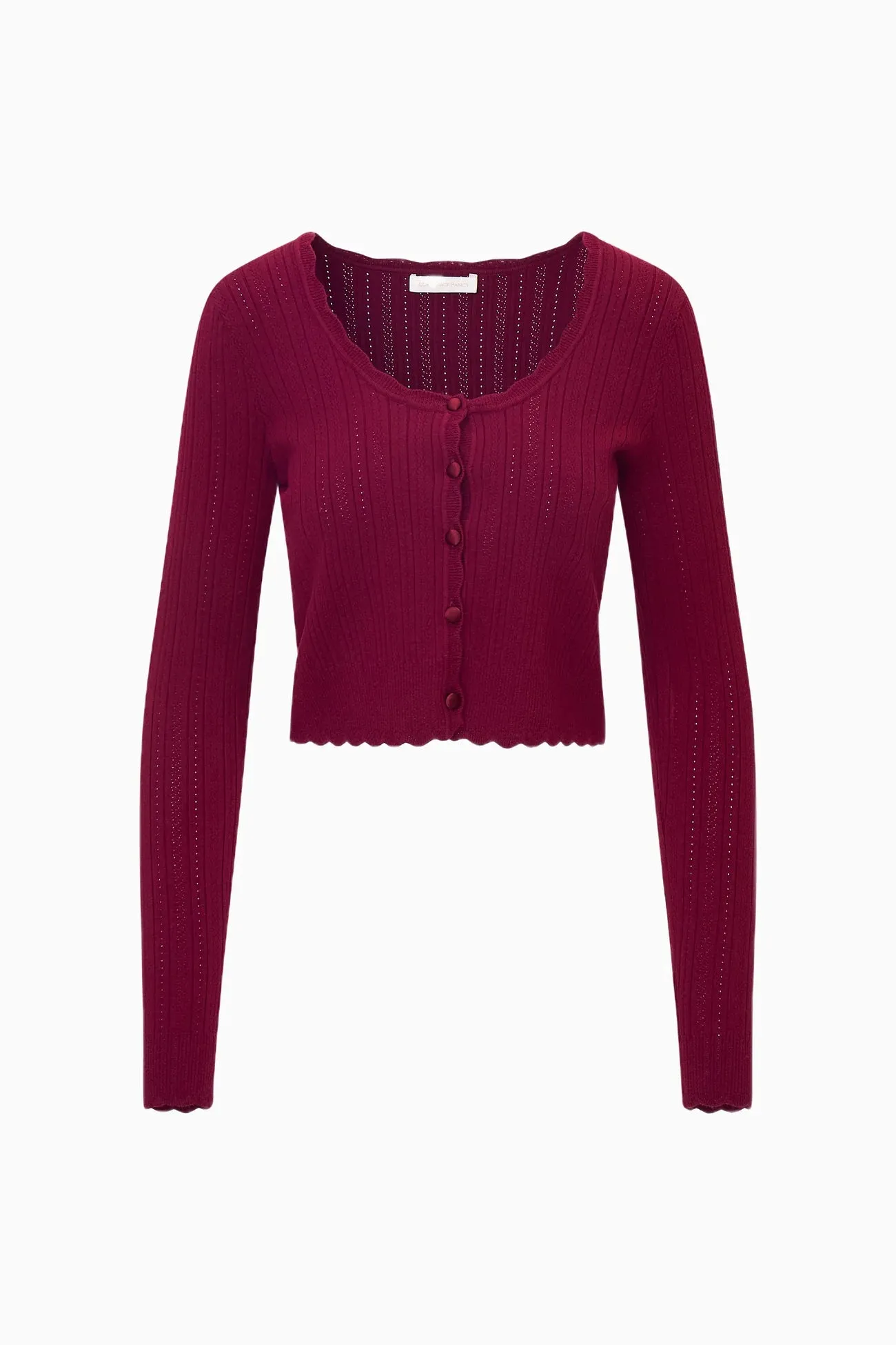 Loveshackfancy - Martti Cardigan - Spiced Berry sold by Jessie Boutique