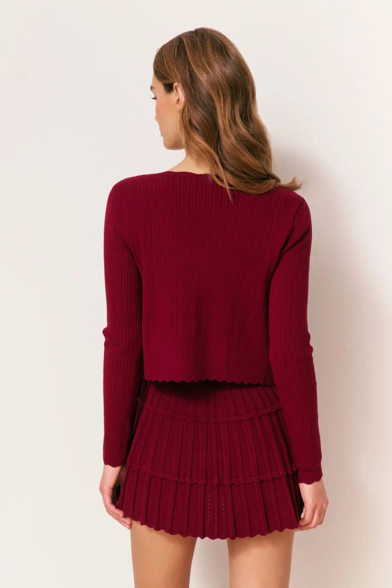 Loveshackfancy - Martti Cardigan - Spiced Berry sold by Jessie Boutique product image thumbnail 2